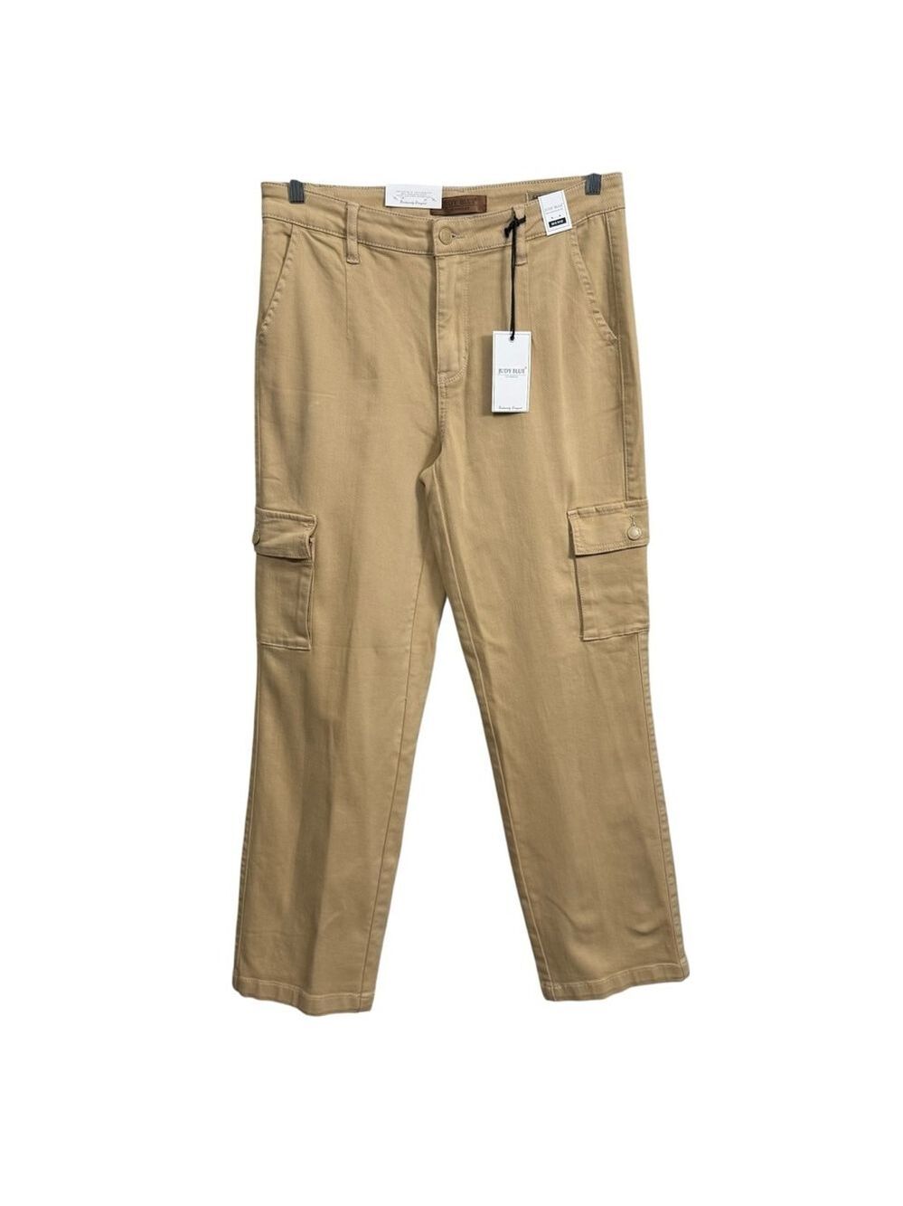 Judy Blue Mid Rise Cargo Pants Tan Size 9/29 NWT‎